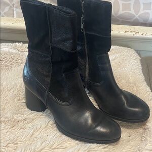 Born Black Heeled Boots